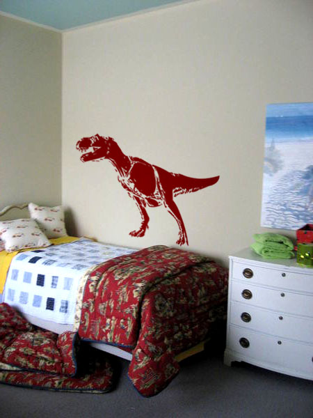 Vinyl Wall Art Decal Sticker Dinosaur T rex 60w x 34h  